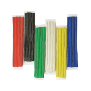 Extruded Modeling Clay, 6 Assorted Colors, 6 Sticks, 1 lb