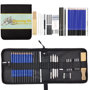 33 Drawing & Sketching Pencils Set, Art Supplies Art Kit